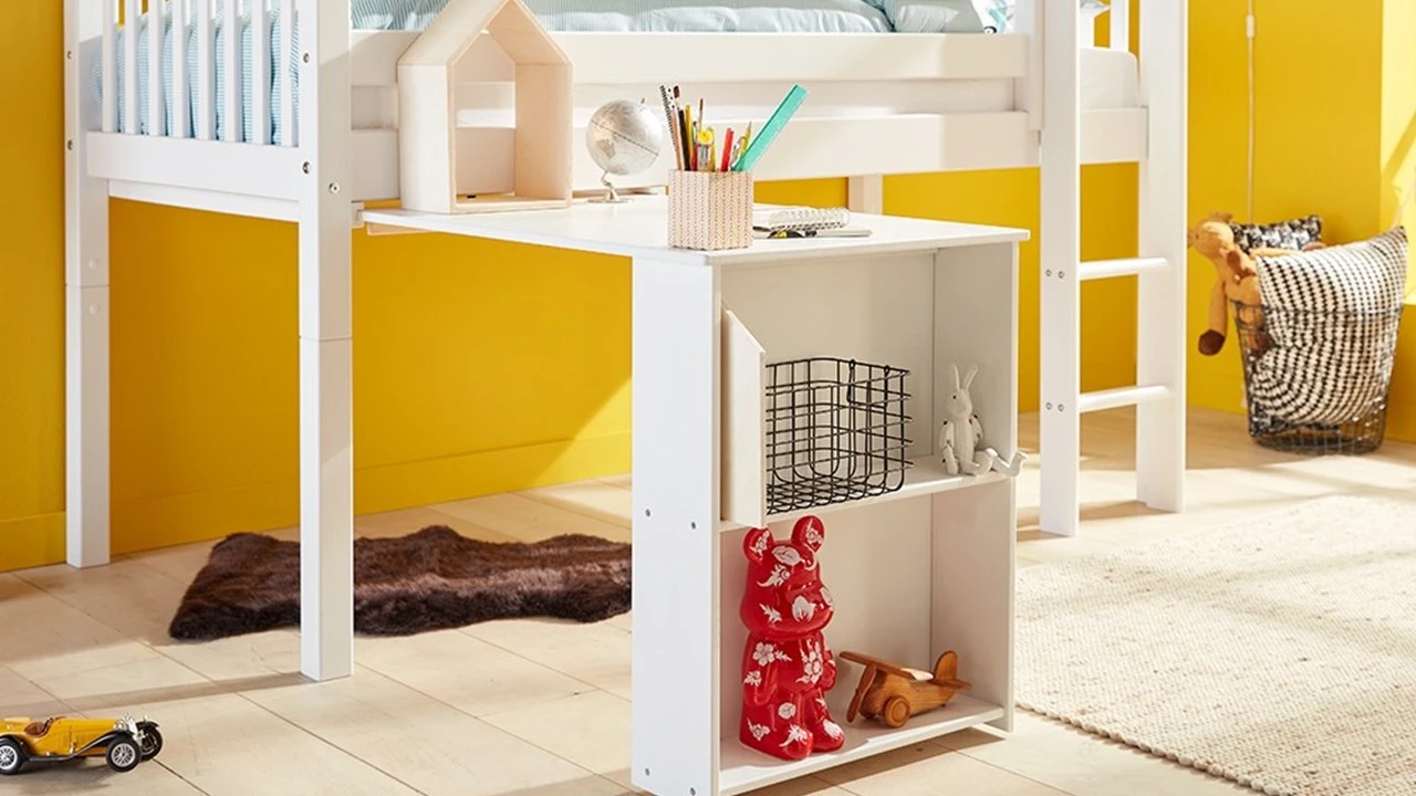 Flexworld Kris Wit Grenenhout – Spijlen Design met Trap Halfhoogslaper 5 Flexworld Kris Wit Grenenhout – Spijlen Design met Trap Halfhoogslaper - Afbeelding 3