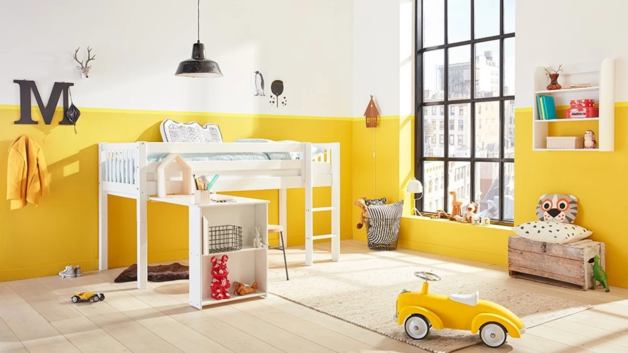 Flexworld Kris Wit Grenenhout – Spijlen Design met Trap Halfhoogslaper 4 Flexworld Kris Wit Grenenhout – Spijlen Design met Trap Halfhoogslaper - Afbeelding 2