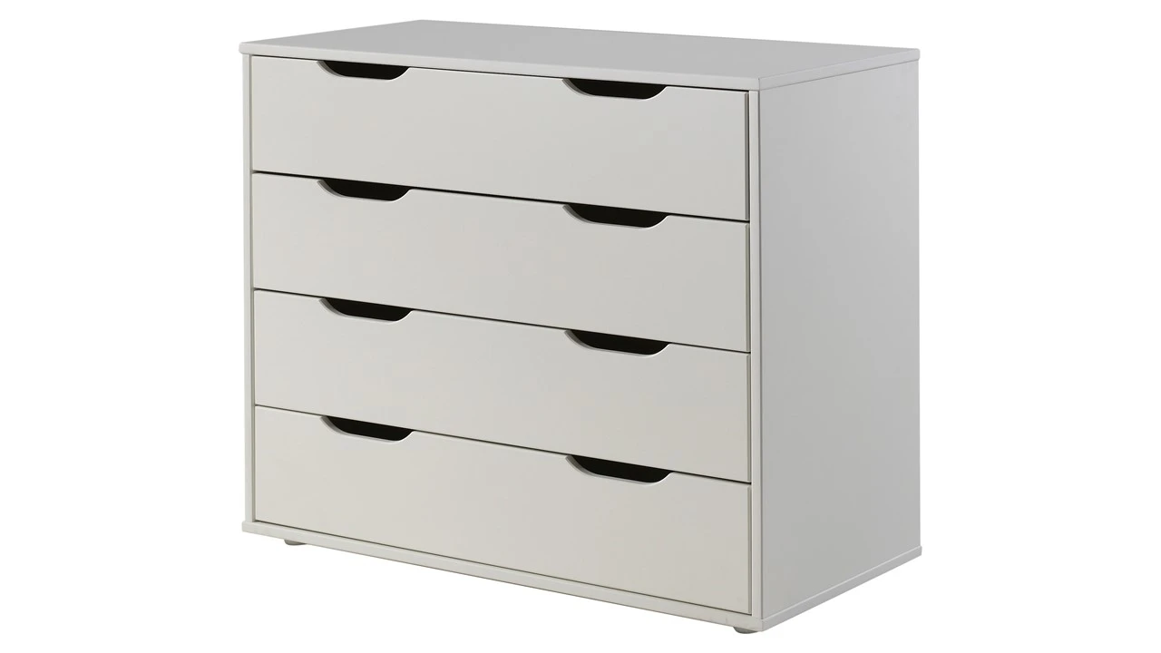 Pino Halfhoogslaper Wit Massief Grenen - Inclusief Bureau, 2 Commodes en Hangtablet 9 Pino Halfhoogslaper Wit Massief Grenen - Inclusief Bureau, 2 Commodes en Hangtablet - Afbeelding 7