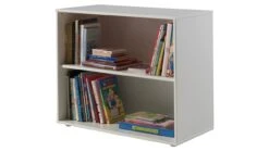 Pino Halfhoogslaper Wit Massief Grenen – Met Commode en Boekenkast – Veilig Kinderbed -Beter Bed Winkel Halfhoogslaper Pino met commode met 2 deuren en boekenkast wit 6