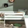 Vipack Pino Halfhoogslaper met Glijbaan - Wit Grenenhout Kinderbed 2 Vipack Pino Halfhoogslaper met Glijbaan - Wit Grenenhout Kinderbed -Beter Bed Winkel Halfhoogslaper Pino met glijbaan wit