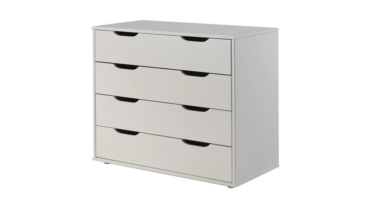 Scott Witte Halfhoogslaper met Bureau en Commode - Massief Grenen Kinderbed 6 Scott Witte Halfhoogslaper met Bureau en Commode - Massief Grenen Kinderbed - Afbeelding 4