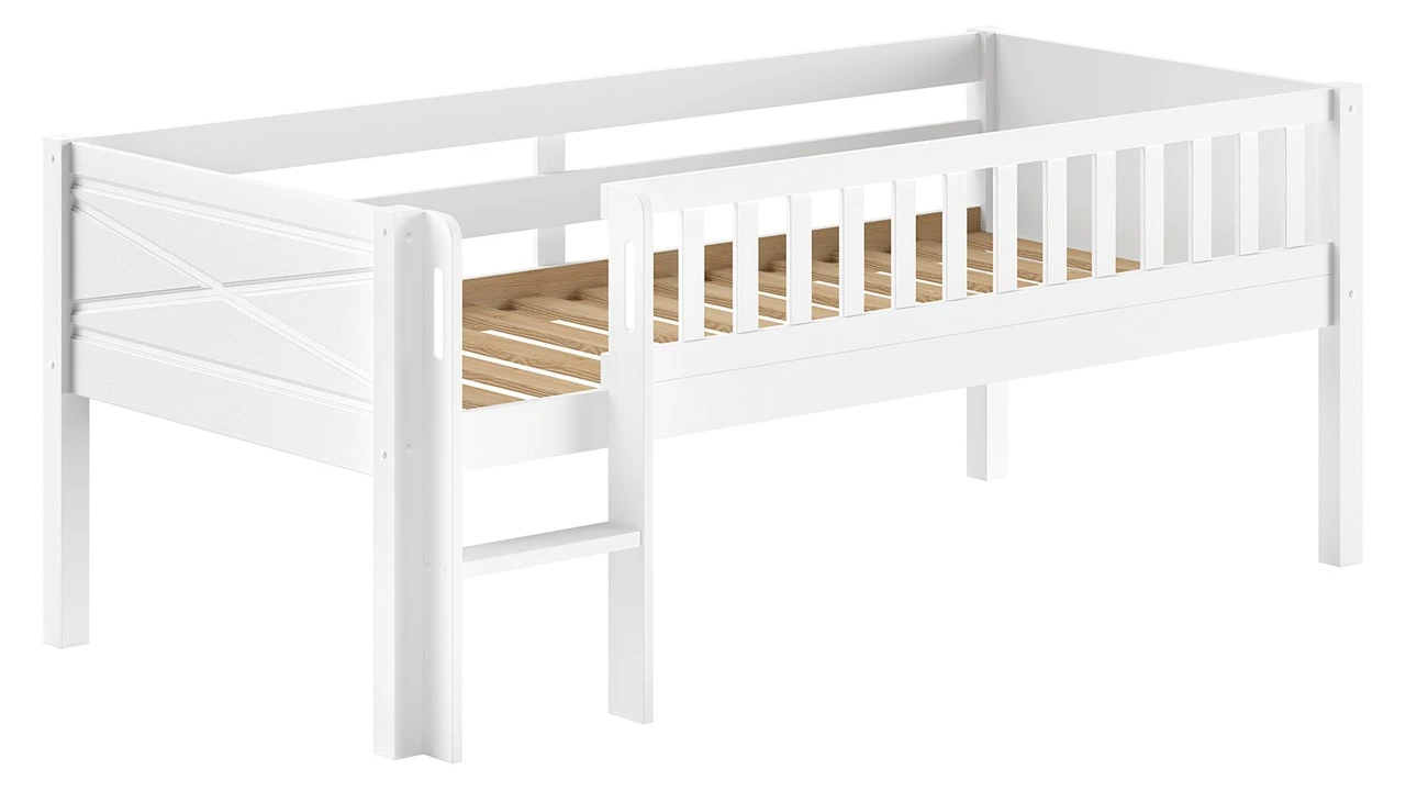 Halfhoogslaper Scott Met Ladder – Massief Grenenhout Speelbed 4 Halfhoogslaper Scott Met Ladder – Massief Grenenhout Speelbed - Afbeelding 2