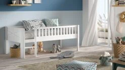 Halfhoogslaper Scott Met Ladder – Massief Grenenhout Speelbed