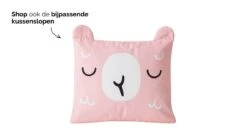 HappyBed Kids Lizzy Lama – Roze Lama Print Dekbed Zonder Overtrek – 100% Katoen Wasbaar Kinderdekbed -Beter Bed Winkel HappyBed Kids Lizzy Lama dekbed zonder overtrek