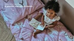 HappyBed Kids Lizzy Lama – Roze Lama Print Dekbed Zonder Overtrek – 100% Katoen Wasbaar Kinderdekbed -Beter Bed Winkel Happybed Lizzy Lama alle seizoenen dekbed synthetisch 1