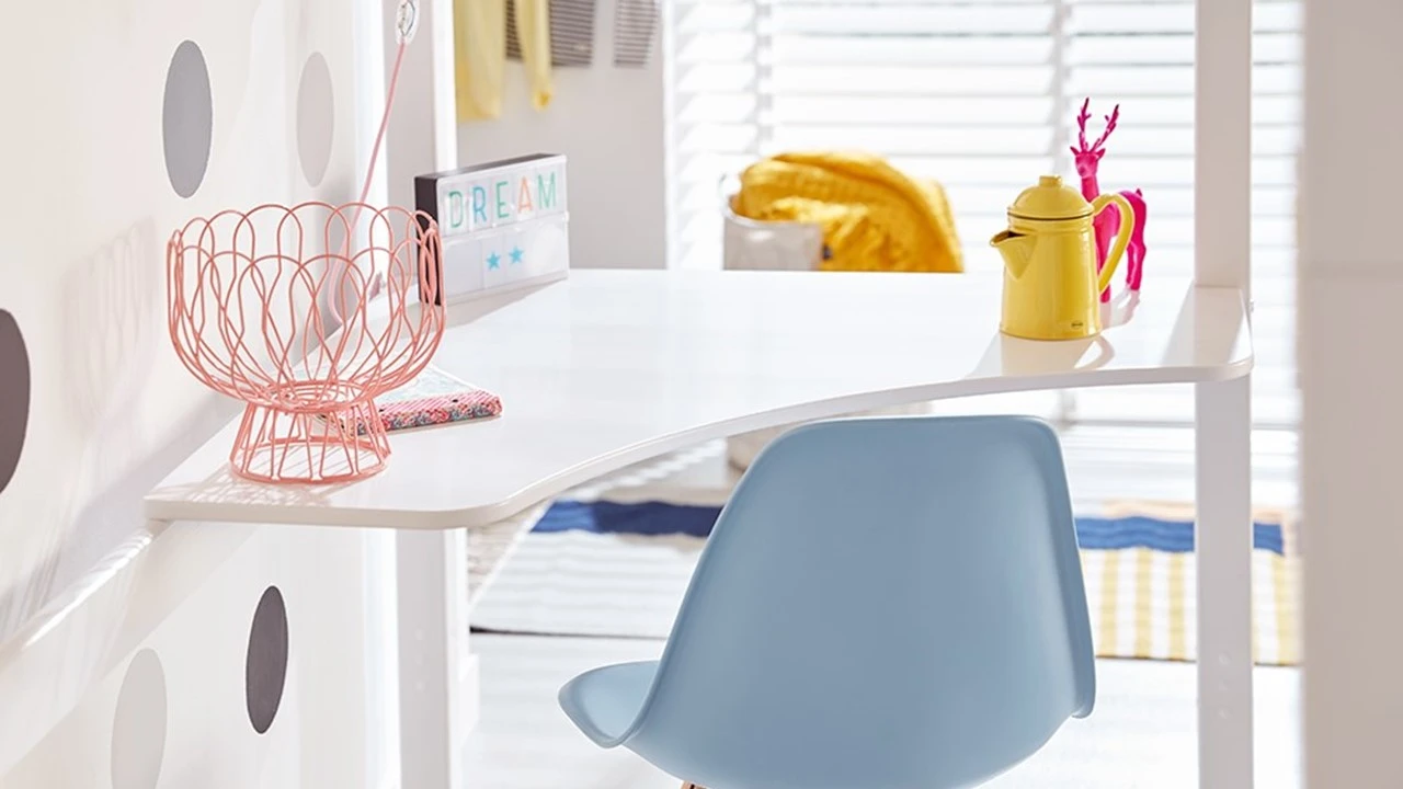 Flexworld Hoekblad Wit - Ruimtebesparend Kinderbureau voor Hoogslapers 5 Flexworld Hoekblad Wit - Ruimtebesparend Kinderbureau voor Hoogslapers - Afbeelding 3