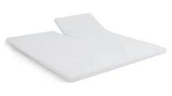 Cinderella Basic Splittopmatras Hoeslaken - 100% Katoen Wit - Ademend Beddengoed