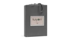 Kayori Jersey Kyoto Hoeslaken – 100% Interlock Katoen - Zacht & Rekbaar -Beter Bed Winkel Hoeslaken Jersey Kyoto antraciet 4