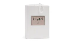 Kayori Kyoto Topper Hoeslaken – Zacht Dubbel-Jersey Katoen & Lycra (220g) -Beter Bed Winkel Hoeslaken Kyoto topper offwhite 3