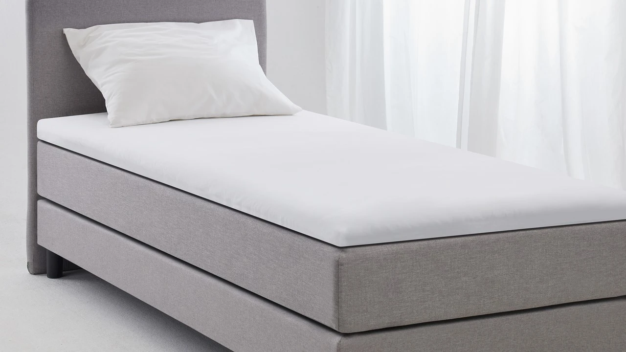 Kayori Shizu Topper Hoeslaken - 100% Perkal Katoen - Wit Luxe Beddengoed 4 Kayori Shizu Topper Hoeslaken - 100% Perkal Katoen - Wit Luxe Beddengoed - Afbeelding 2