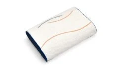 M line Pillow You Blauw – Ergonomisch Traagschuim Hoofdkussen (10cm Hoog)