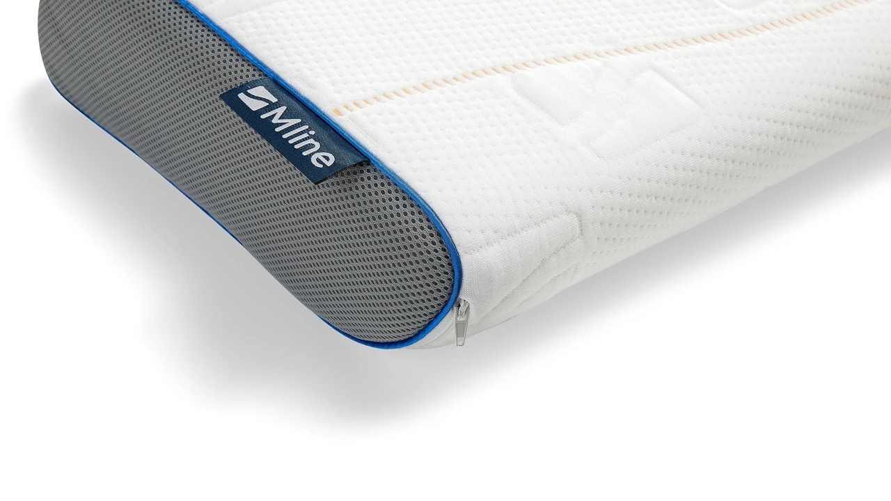 M line Pillow You Blauw – Ergonomisch Traagschuim Neksteunkussen (Soft/Medium) 6 M line Pillow You Blauw – Ergonomisch Traagschuim Neksteunkussen (Soft/Medium) - Afbeelding 4