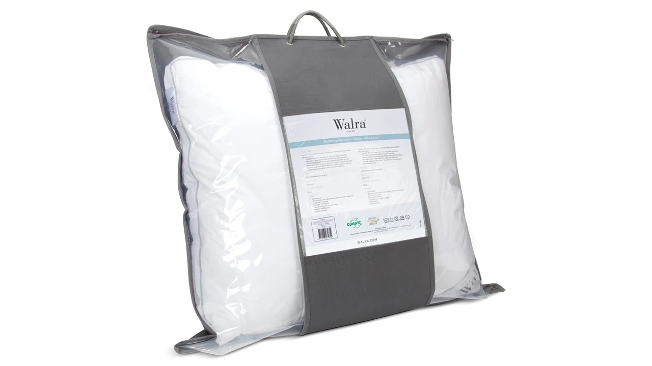 Walra Sevilla Hoofdkussen – Ventilerend Katoen Perkal & Verstelbare Vulling 7 Walra Sevilla Hoofdkussen – Ventilerend Katoen Perkal & Verstelbare Vulling - Afbeelding 5