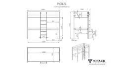 Vipack Pino Hoogslaper Wit – Grenenhout met Bureau en Opbergtrap 7 Vipack Pino Hoogslaper Wit – Grenenhout met Bureau en Opbergtrap -Beter Bed Winkel Hoogslaper Pino hoog wit 2