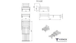 Pino Mezzanine Witgelakt Massief Grenen – Inclusief Boekenkast & Zetelbed Hoogslaper 90x200 -Beter Bed Winkel Hoogslaper Pino mezzanine met boekenkast wit 10