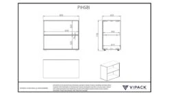 Pino Mezzanine Witgelakt Massief Grenen – Inclusief Boekenkast & Zetelbed Hoogslaper 90x200 -Beter Bed Winkel Hoogslaper Pino mezzanine met boekenkast wit 11