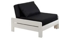 Pino Mezzanine Witgelakt Massief Grenen – Inclusief Boekenkast & Zetelbed Hoogslaper 90x200 -Beter Bed Winkel Hoogslaper Pino mezzanine met boekenkast wit 5