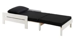 Pino Mezzanine Witgelakt Massief Grenen – Inclusief Boekenkast & Zetelbed Hoogslaper 90x200 -Beter Bed Winkel Hoogslaper Pino mezzanine met boekenkast wit 6