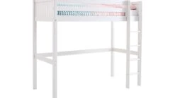 Flexworld Hoogslaper Puck - Wit Grenenhout - Ruimtebesparend Kinderbed