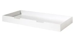 Huisbed Babs 90x200 Wit & Grenen – Landelijk Kinderbed met Slaaplade en Vensterbanken -Beter Bed Winkel Huisbed 90 met slaaplade Babs wit 3