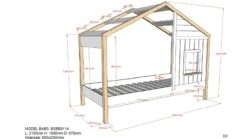 Babs Wit en Grenen met Slaaplade - Landelijk Bedhuisje met Vensterbank 12 Babs Wit en Grenen met Slaaplade - Landelijk Bedhuisje met Vensterbank -Beter Bed Winkel Huisbed 91 met slaaplade Babs wit 4
