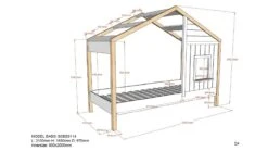 Vipack Huisbed Babs 91 Wit & Massief Grenen – Kinderbed met Dak en Vensterbank 7 Vipack Huisbed Babs 91 Wit & Massief Grenen – Kinderbed met Dak en Vensterbank -Beter Bed Winkel Huisbed Babs 91 wit 2
