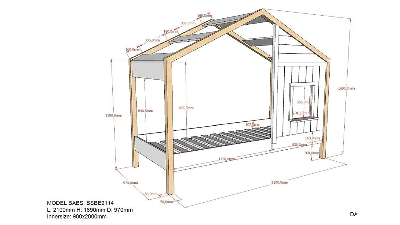 Vipack Huisbed Babs 91 Wit & Massief Grenen – Kinderbed met Dak en Vensterbank 5 Vipack Huisbed Babs 91 Wit & Massief Grenen – Kinderbed met Dak en Vensterbank - Afbeelding 3