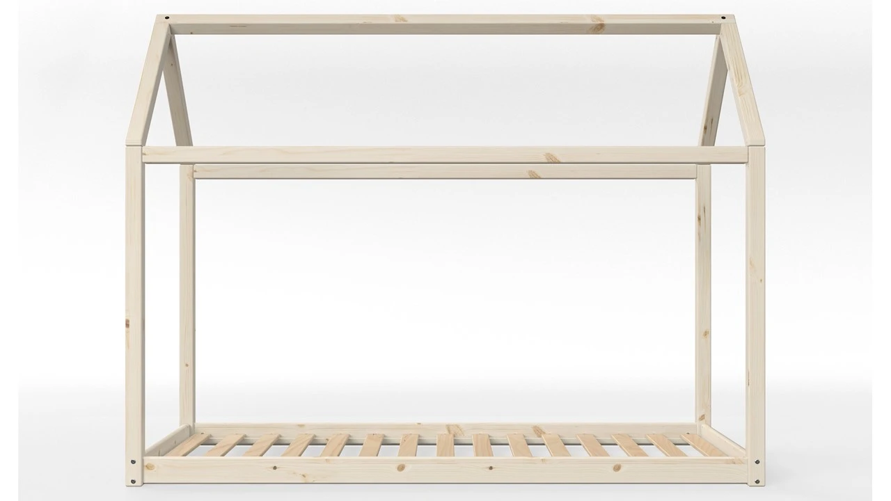 Flexa Huisbed Massief Grenen β Naturel & Witgewassen Kinderbed 4 Flexa Huisbed Massief Grenen β Naturel & Witgewassen Kinderbed - Afbeelding 2