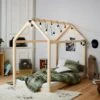 Flexa Huisbed Massief Grenen – Naturel & Witgewassen Kinderbed -Beter Bed Winkel Huisbed Flexa bruin