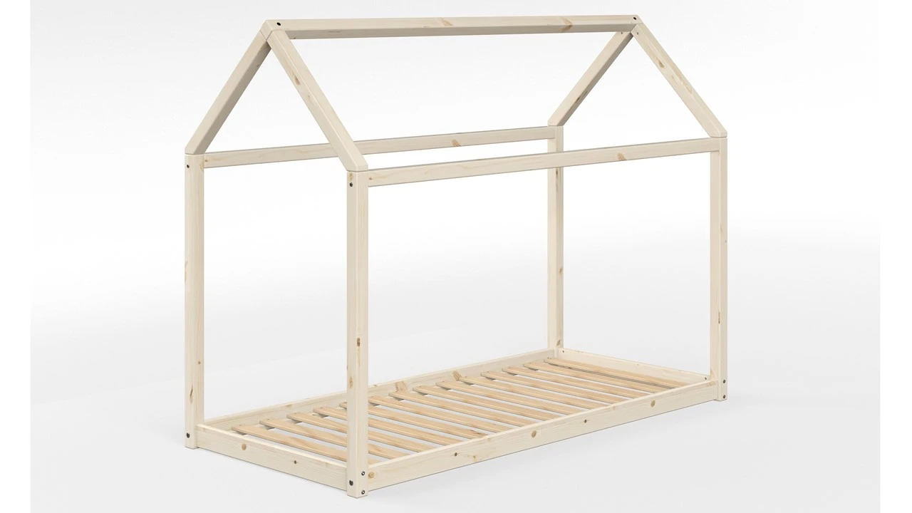 Flexa Huisbed Massief Grenen β Naturel & Witgewassen Kinderbed 5 Flexa Huisbed Massief Grenen β Naturel & Witgewassen Kinderbed - Afbeelding 3