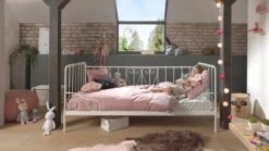 Vipack Kajuitbed Alice Wit Metaal – Sprookjesachtig Kinderbed met Sierlijk Frame