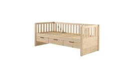 Vipack Kajuitbed Fritz Naturel met 3 Opberglades - 90x200 Grenenhout Kinderbed 8 Vipack Kajuitbed Fritz Naturel met 3 Opberglades - 90x200 Grenenhout Kinderbed -Beter Bed Winkel Kajuitbed Fritz met laden bruin 2