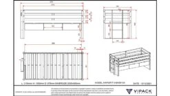 Kajuitbed Magrit Wit en Natuurlijk Hout – Scandinavisch Design met 3 Laden 20 Kajuitbed Magrit Wit en Natuurlijk Hout – Scandinavisch Design met 3 Laden -Beter Bed Winkel Kajuitbed Magrit met 3 laden naturel 8