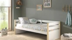 Vipack Kajuitbed Margrit 90 – Wit & Natuurlijk Grenenhout Scandinavisch Kinderbed