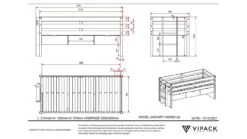 Vipack Kajuitbed Margrit 91 - Wit & Grenen Scandinavisch Design met 3 Opberglades 9 Vipack Kajuitbed Margrit 91 - Wit & Grenen Scandinavisch Design met 3 Opberglades -Beter Bed Winkel Kajuitbed Margrit 91 bruin 3