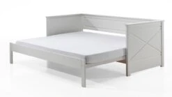 Vipack Pino Uitschuifbaar Kajuitbed Wit - Massief Grenenhout Multifunctioneel Kinderbed -Beter Bed Winkel Kajuitbed uitschuifbaar Pino wit 4