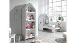 Vipack Casami Wit met Dak en Open Kast – Grachtenpand Stijl 2-delige Slaapkamerset