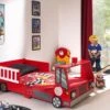 Kleuterbed Fire Truck Rood – Thema Brandweerwagen met LED Verlichting en Lattenbodem 1 Kleuterbed Fire Truck Rood – Thema Brandweerwagen met LED Verlichting en Lattenbodem -Beter Bed Winkel Kleuterbed Fire truck rood