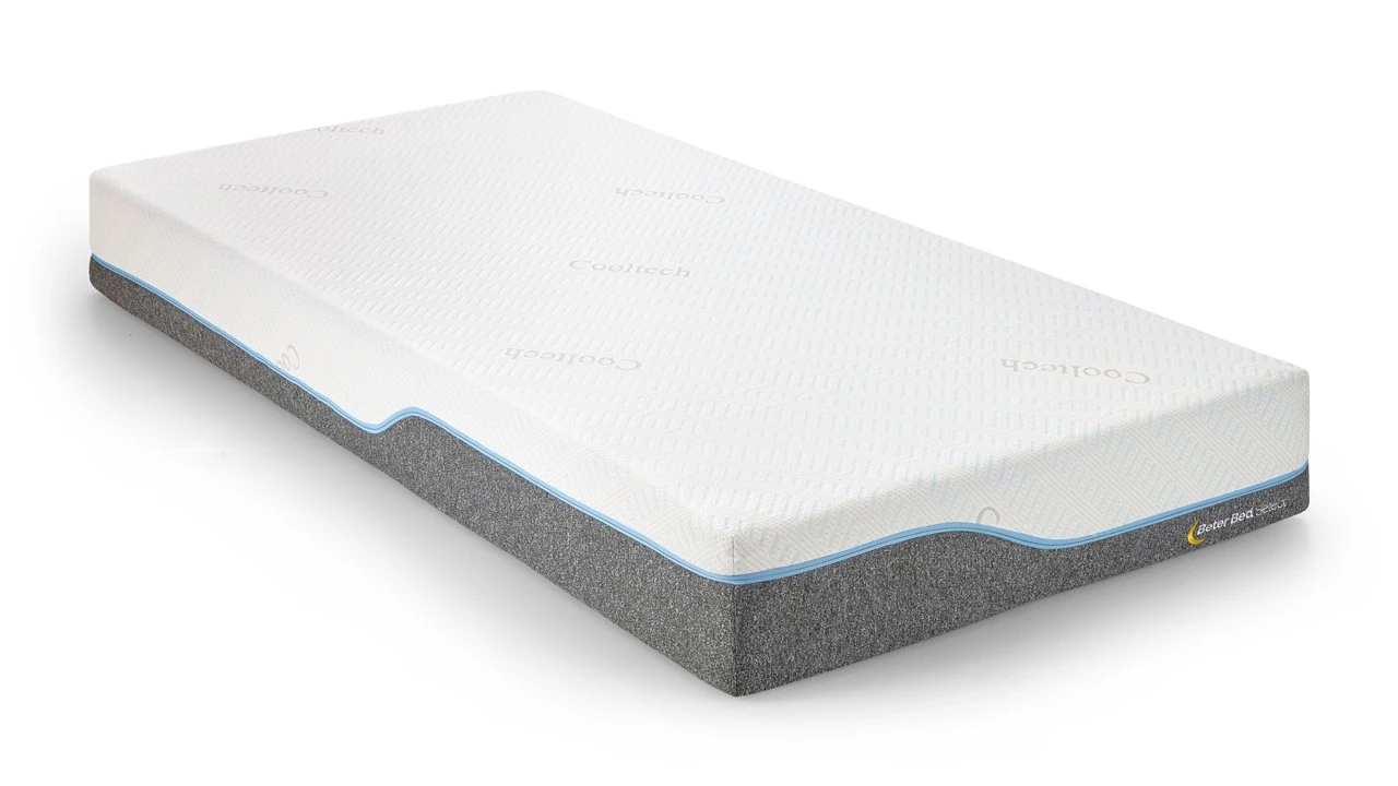 Flex Cool Deluxe Koudschuimmatras โ Wit met Blauwe Accenten โ 7-Zone Verkoelend Ergonomisch Matras 3 Flex Cool Deluxe Koudschuimmatras โ Wit met Blauwe Accenten โ 7-Zone Verkoelend Ergonomisch Matras