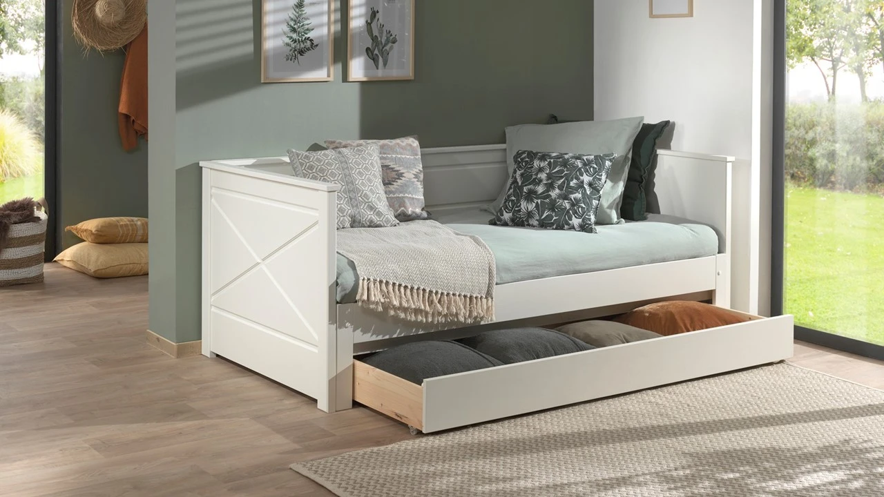 Vipack Pino Lade voor Kajuitbed Uitschuifbaar Wit - Massief Grenenhout Opberglade 4 Vipack Pino Lade voor Kajuitbed Uitschuifbaar Wit - Massief Grenenhout Opberglade - Afbeelding 2