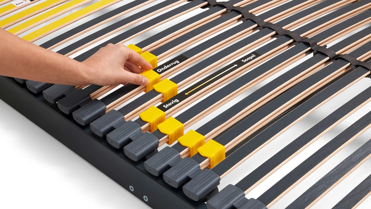 Beter Bed Basic Bossflex 600 Vlak – Hoogwaardige Lattenbodem met 42 Latten & Verstelbare Comfortzones 6 Beter Bed Basic Bossflex 600 Vlak – Hoogwaardige Lattenbodem met 42 Latten & Verstelbare Comfortzones - Afbeelding 4
