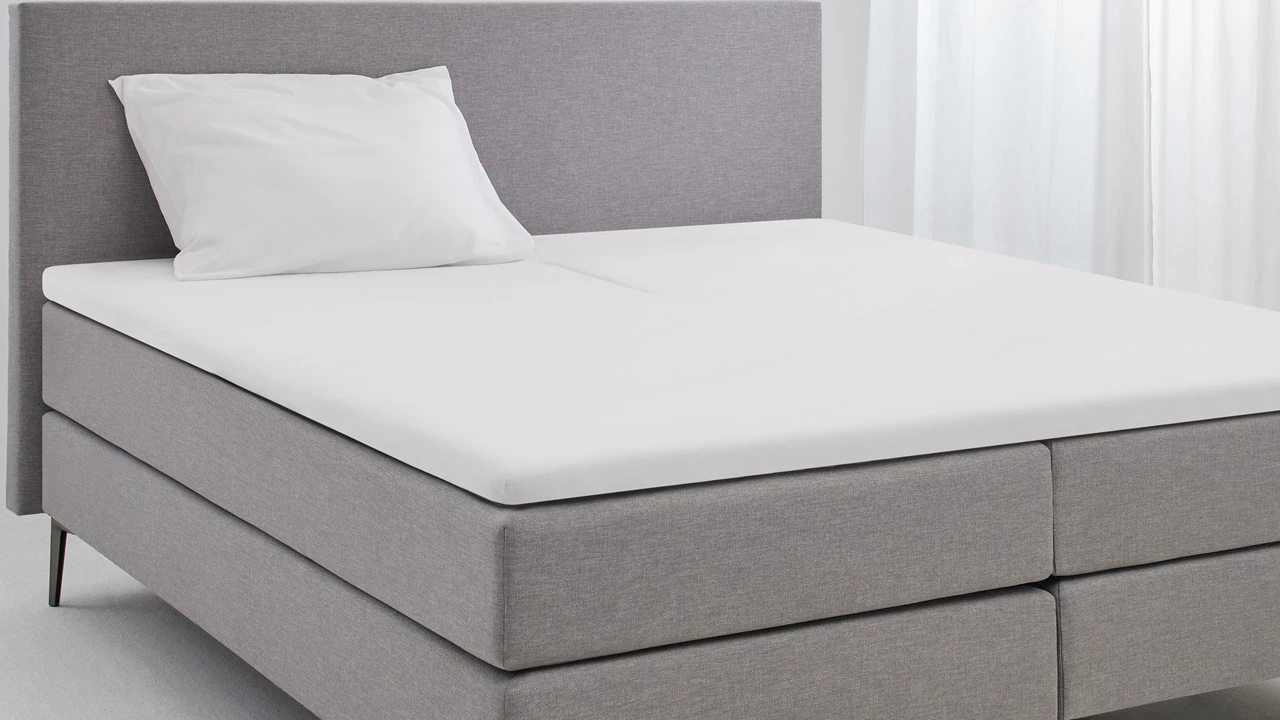 B Bright Molton Splittopmatras Wit - 100% Katoen Luxe Splittopper Beschermer 4 B Bright Molton Splittopmatras Wit - 100% Katoen Luxe Splittopper Beschermer - Afbeelding 2