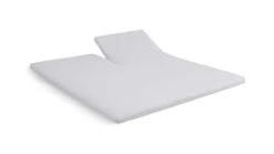 Cinderella Molton Splittopper - Witte Tweezijdig Geruwde Katoen-Mix Matrasbeschermer