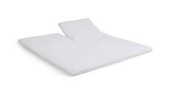 Kayori Wit Biologisch Katoen Stretch – Splittopper Molton Hoeslaken (90cm Split)