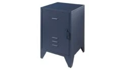 Nachtkast Bronxx Mat Zwart – Industrieel Metalen Nachtkastje voor Kinder- en Tienerkamer