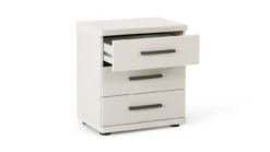 Nachtkast Chateau Wit met Notenhout Blad – Landelijke 3-Laden Bedkast 7 Nachtkast Chateau Wit met Notenhout Blad – Landelijke 3-Laden Bedkast -Beter Bed Winkel Nachtkast Chateau 3 laden wit 2