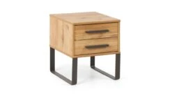 Nachtkast Craft - Industrieel Design met 2 Laden en Metalen Handgrepen