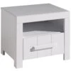 Vipack Erik Nachtkastje Wit – Tijdloos Kinderkamer Meubel met Lade