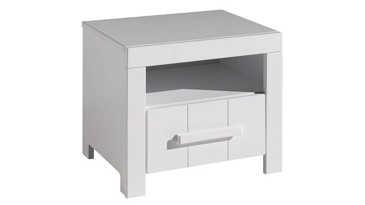 Vipack Erik Bed met Nachtkast Set – Tijdloos Wit Modern Kinderbed 5 Vipack Erik Bed met Nachtkast Set – Tijdloos Wit Modern Kinderbed - Afbeelding 3